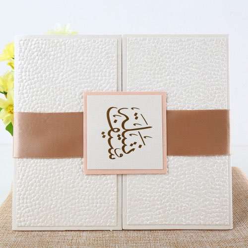 Customized Invitation Square Marriage Invitation Card Foil Printing Invitation Wholesale